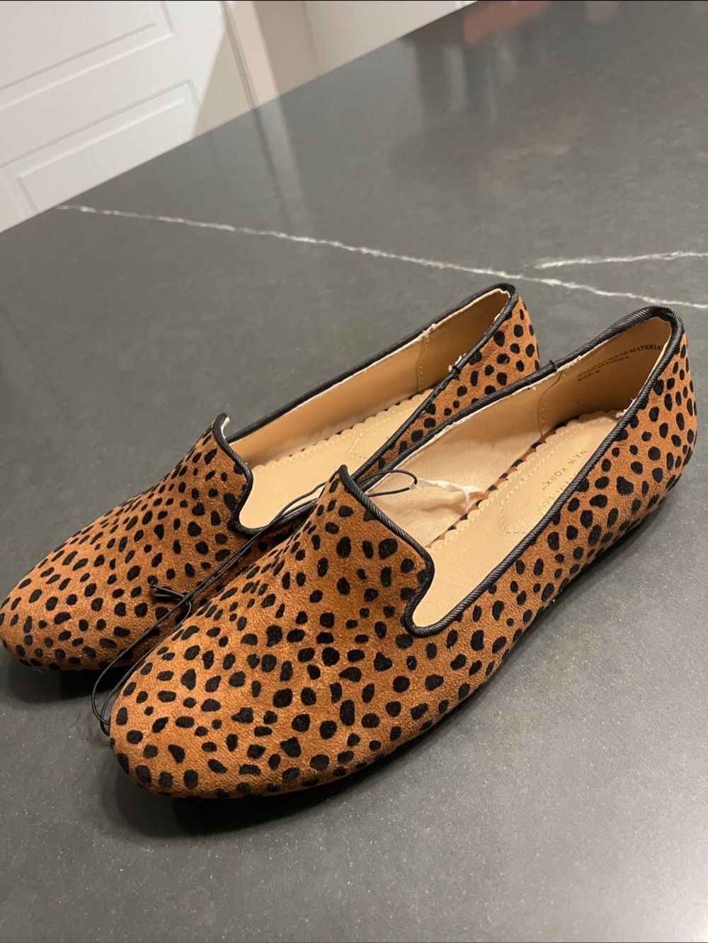 Isaac Mizrahi Leopard Print Suede Loafers - Brown/Black - Picture 7 of 11